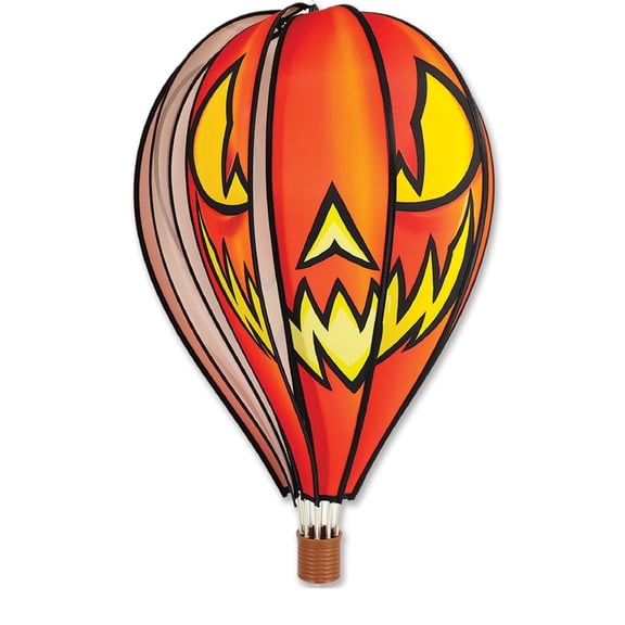 Premier Kites 22" HOT AIR BALLOON-Jack O Lantern Design- Wind Spinner #25576