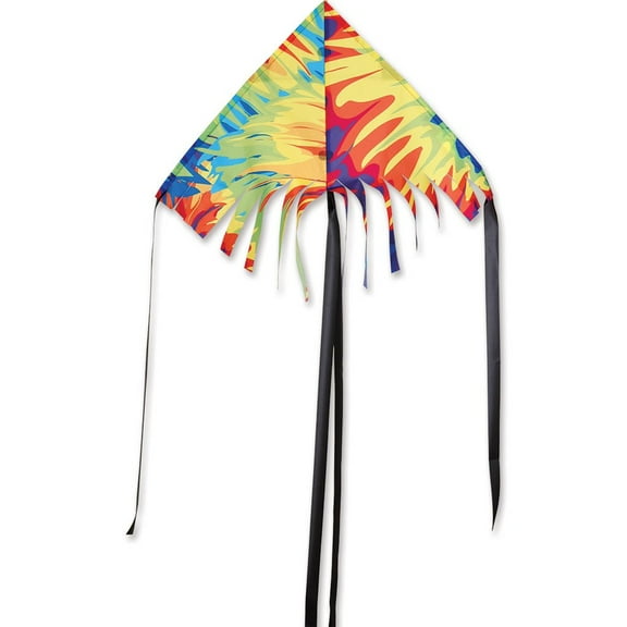 Premier Kites 24 in. Fringe Delta Kite - Tie Dye