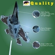 Premier Kites 3D Jet Kite Stealth Attack Design | Easy to Assemble and Easy to Fly 3D Kite | an Enjoyable Kite for Adults and a Thrilling Kite for Kids | Great 3D Kite for The Beach or Park