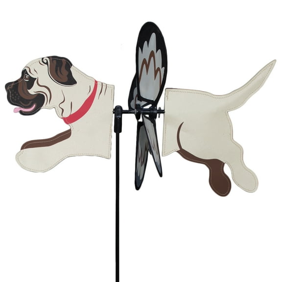 Premier Kites Petite Spinner Mastiff  Whimsical Wind Spinner for Yard & Garden, Durable Weather-Resistant Fabric, Easy to Assemble, Outdoor Decor for Patios, Lawns, & Fairy Lovers