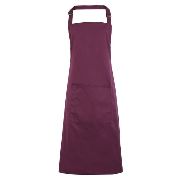 Premier Ladies/Womens Colours Bip Apron With Pocket / Workwear (Pack of 2)