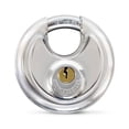 thumbnail image 1 of Premier Lock Disc Padlock, 2-3/4", Shrouded Shackle, 5 Pin, 2 M1 Keys, 1 of 1