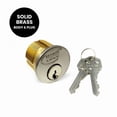 thumbnail image 1 of Premier Lock Silver 1" Mortise Cylinder 2 KW1 Keys KA2 1pc, 1 of 4