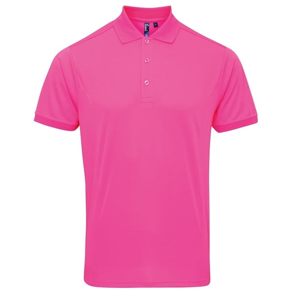 Premier Mens Coolchecker Pique Short-Sleeved Polo Shirt
