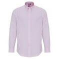 thumbnail image 1 of Premier Mens Cotton Rich Oxford Stripe Shirt, 1 of 4