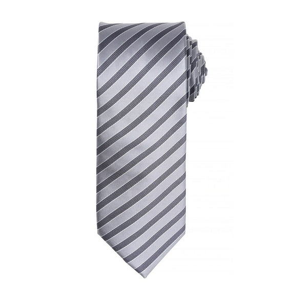 Premier Mens Double Stripe Pattern Formal Business Tie