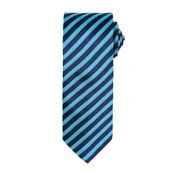 Premier Mens Double Stripe Pattern Formal Business Tie