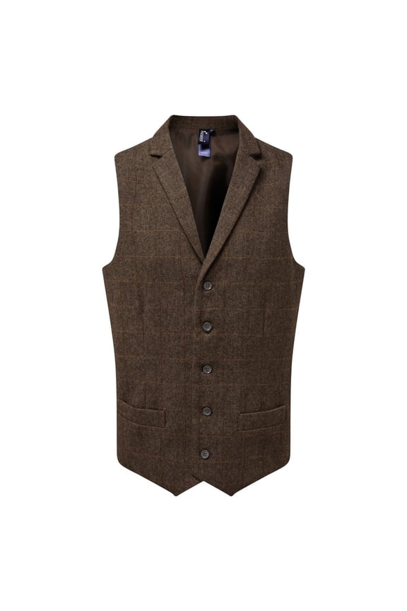 Premier Mens Herringbone Waistcoat