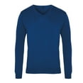 thumbnail image 1 of Premier Mens Knitted Cotton Acrylic V Neck Sweatshirt, 1 of 4