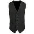 thumbnail image 1 of Premier Mens Lined Polyester Waistcoat / Catering / Bar Wear (Pack of 2), 1 of 4