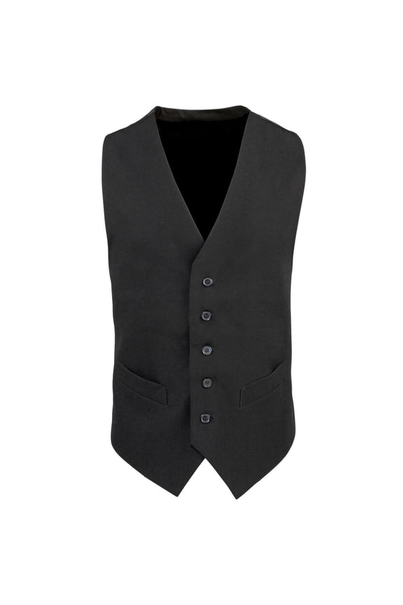 Premier Mens Lined Polyester Waistcoat / Catering / Bar Wear