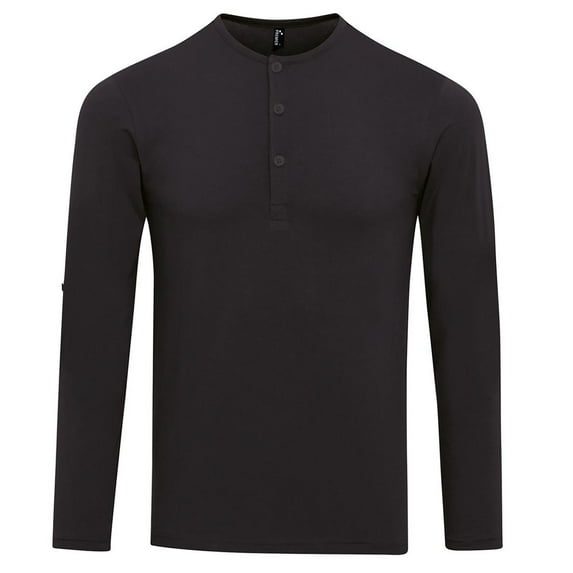 Premier Mens Long John Roll Sleeve Tee