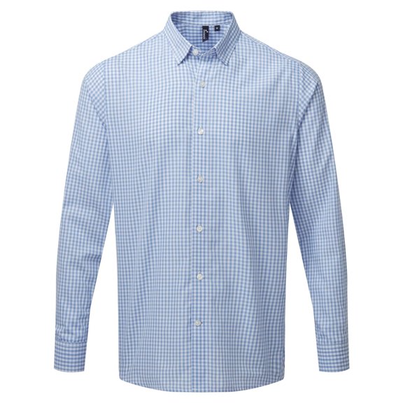 Premier Mens Maxton Check Long Sleeve Shirt
