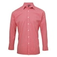 thumbnail image 1 of Premier Mens Microcheck Long Sleeve Shirt, 1 of 4