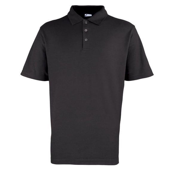 Premier Mens Pique Stud Front Polo Shirt