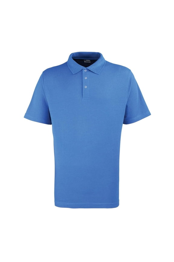 Premier Mens Pique Stud Front Polo Shirt