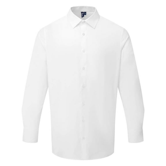 Premier Mens Poplin Long-Sleeved Formal Shirt