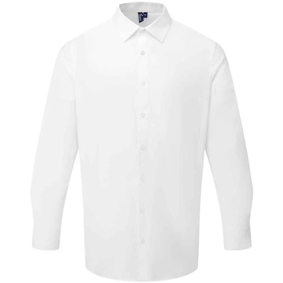Premier Mens Recyclight Poplin Long-Sleeved Shirt