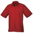 thumbnail image 1 of Premier Mens Short Sleeve Formal Poplin Plain Work Shirt, 1 of 4