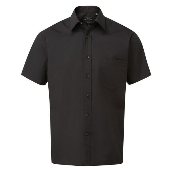 Premier Mens Short Sleeve Poplin Shirt