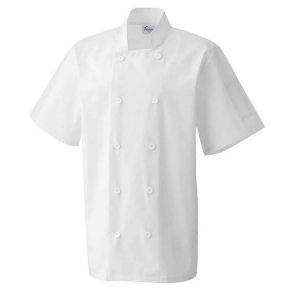 Premier Mens Short-Sleeved Chef Jacket