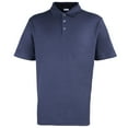 thumbnail image 1 of Premier Mens Stud Heavyweight Plain Pique Polo Shirt, 1 of 4