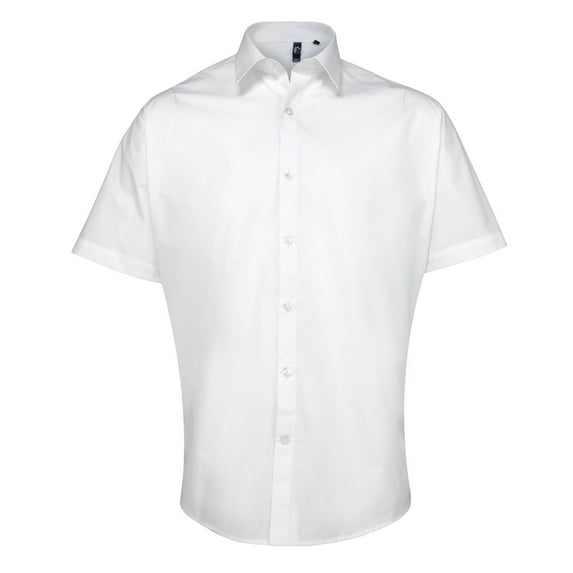 Premier Mens Supreme Heavy Poplin Short Sleeve Work Shirt