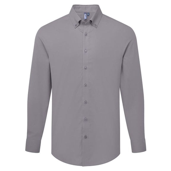 Premier Mens Supreme Oxford Long-Sleeved Shirt