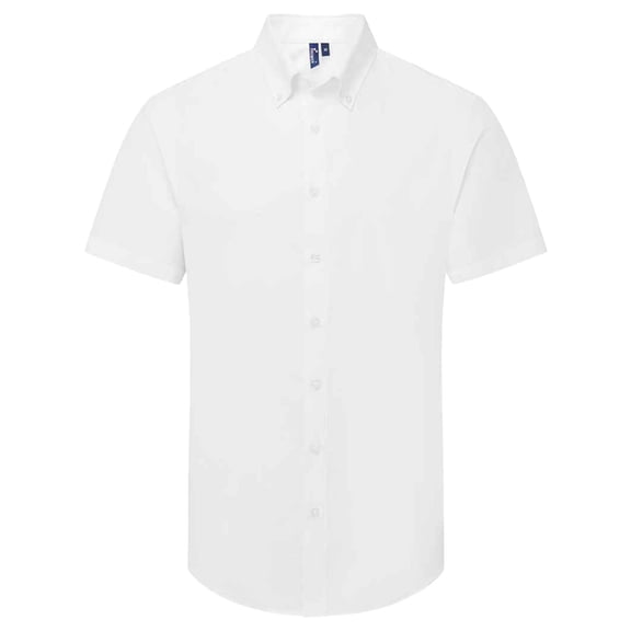 Premier Mens Supreme Oxford Short-Sleeved Formal Shirt