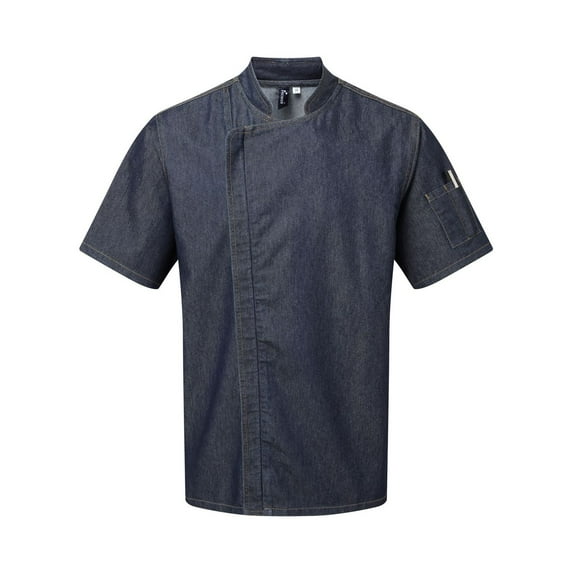 Premier Mens/Womens Chefs Zip-Close Short Sleeve Jacket