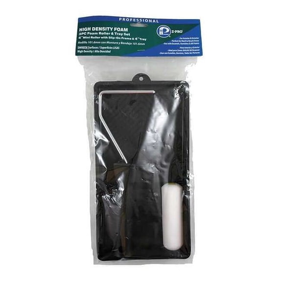 Premier Paint Roller Kit,4 in.,Foam,All Paints 53861