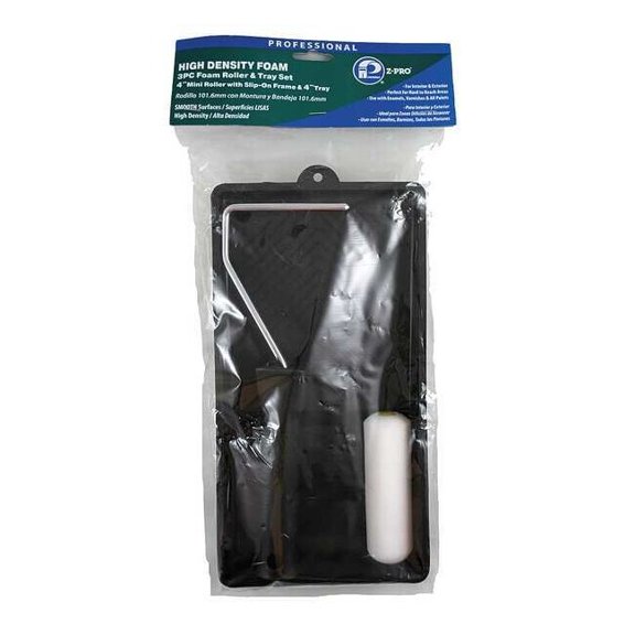 Premier Paint Roller Kit,4 in.,Foam,All Paints 53861
