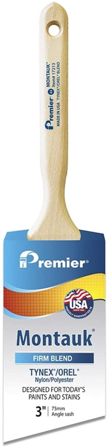Premier Montauk 3 in. W Firm Angle Sash Paint Brush One Pack