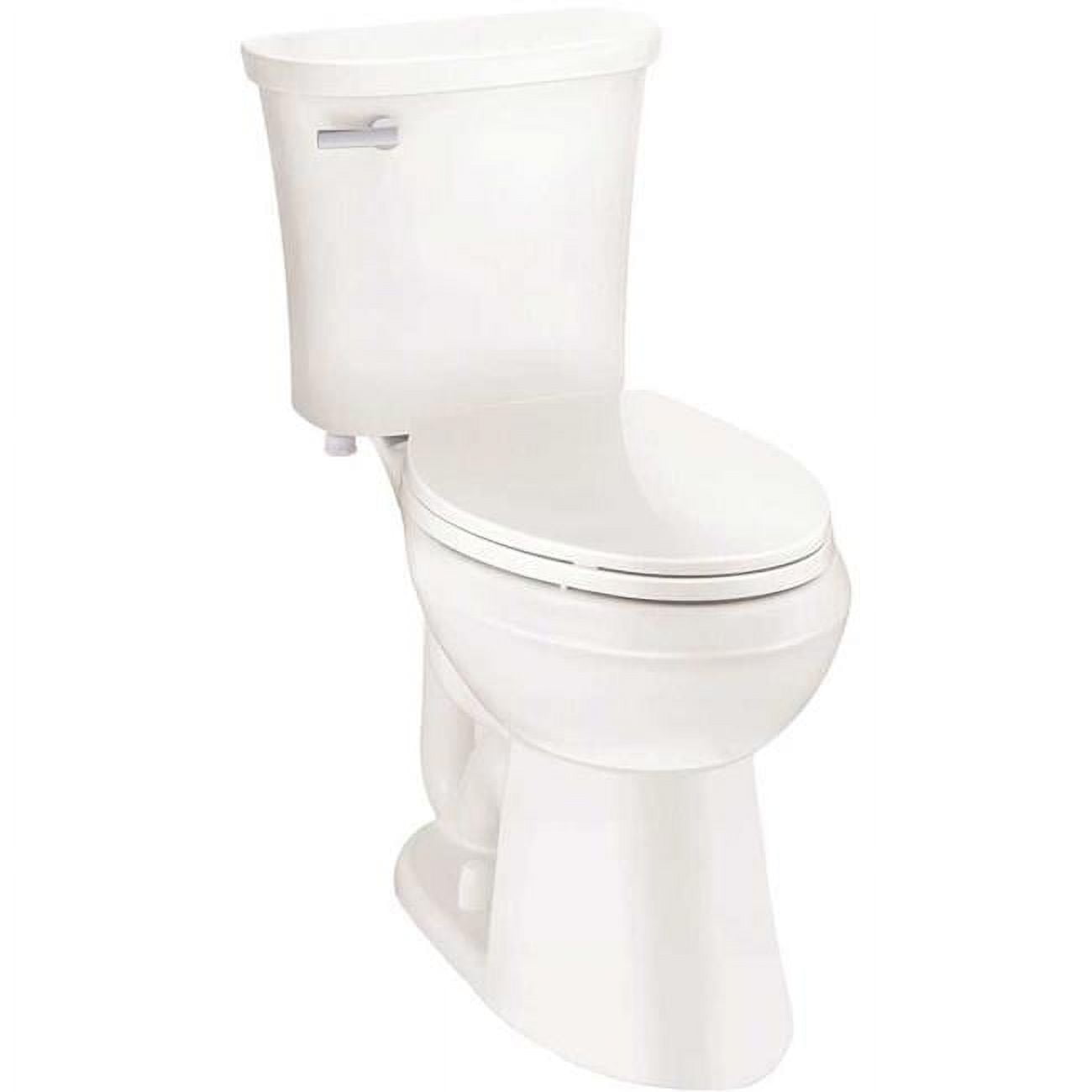 Premier N2450E Power Flush 1.28 GPF Single Flush Elongated Toilet in White Seat Included