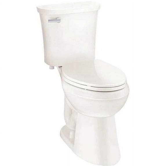 Premier N2450E Power Flush 1.28 GPF Single Flush Elongated Toilet in White Seat Included