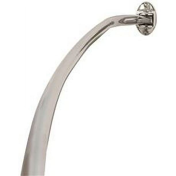 Premier Neverrust Adjustable Curved Shower Rod, Exposed Mount, 4472 In