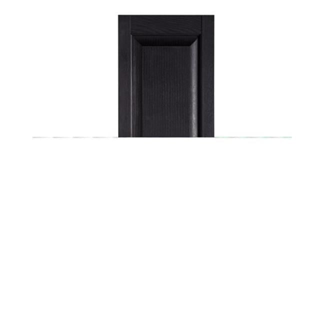 Premier Black Polypropylene Raised Panel Exterior Shutters, 15" x 67"