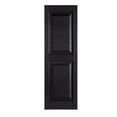 thumbnail image 1 of Premier One-Piece #002 Black Raised Panel Decorative Exterior Shutters, 15" x 71", 1-Pair, 1 of 7