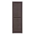 thumbnail image 1 of Premier One-Piece #025 Sienna Brown Louver Decorative Exterior Shutters, 15" x 51", 1-Pair, 1 of 7