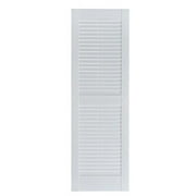 MISTER MXYZPTLK Perfect Shutters IL501547049 Premier Louver Exterior Decorative Shutter, Paintable - 15 x 47 in.
