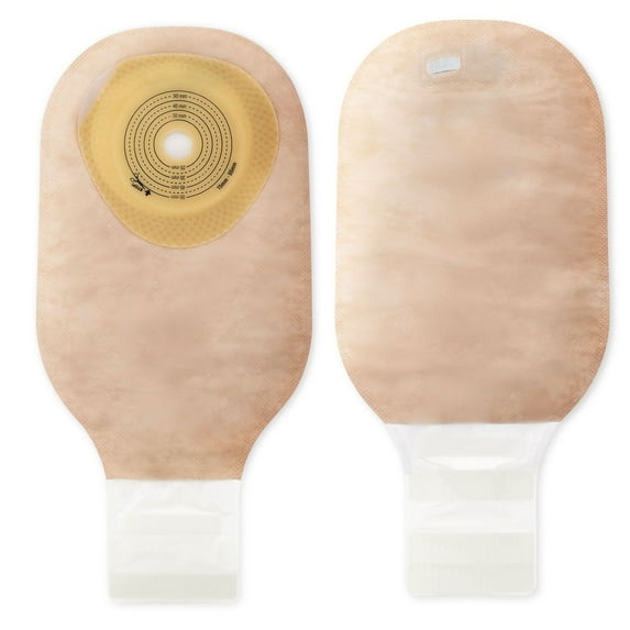 Premier One-Piece Drainable Beige Filtered Colostomy Pouch, 12 Inch Length, 5/8 to 2-1/8 Inch Stoma (BX/10)
