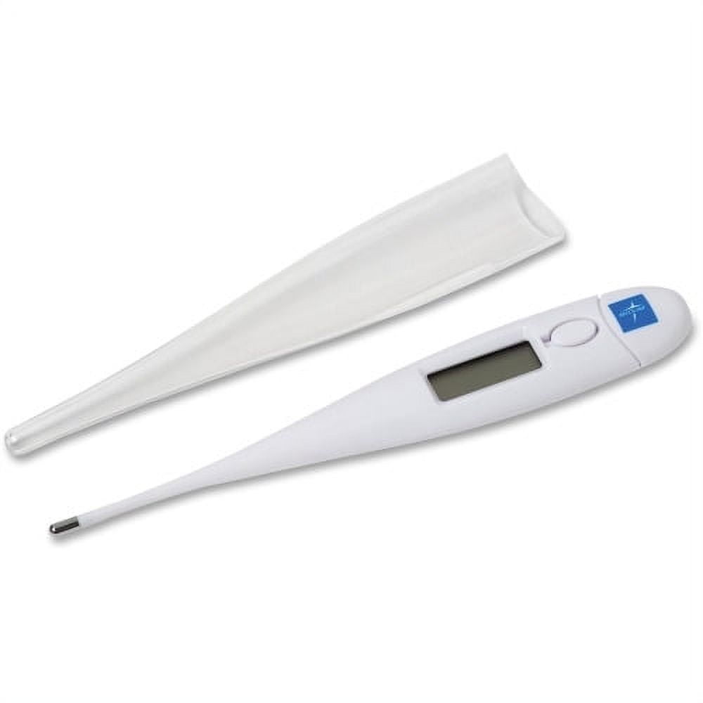 White Digital Oral and Underarm Thermometer with LCD Screen