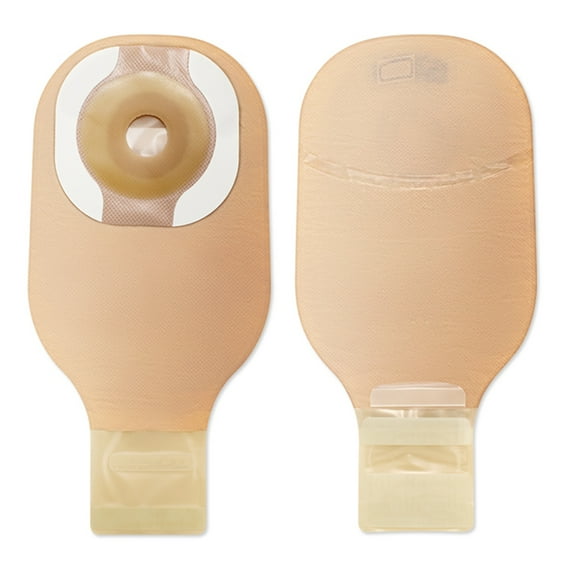 Premier Ostomy Pouch Drainable 1-3/8 Inch Stoma 12"L 1pc System Beige 8935, 10 Ct