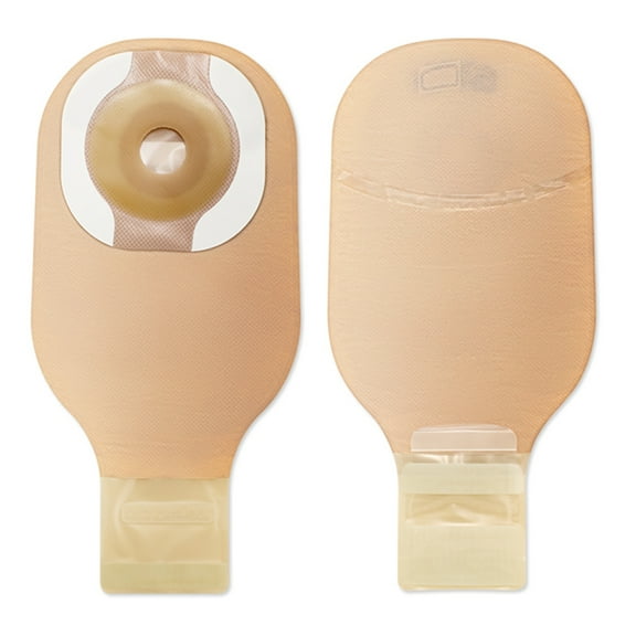 Premier Ostomy Pouch Drainable 1" Stoma 12"L 1pc System Beige 8925, 10 Ct