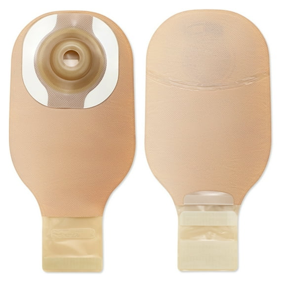 Premier Ostomy Pouch Drainable 3/4 Inch Stoma 12"L 1pc System Beige 8960, 5 Ct