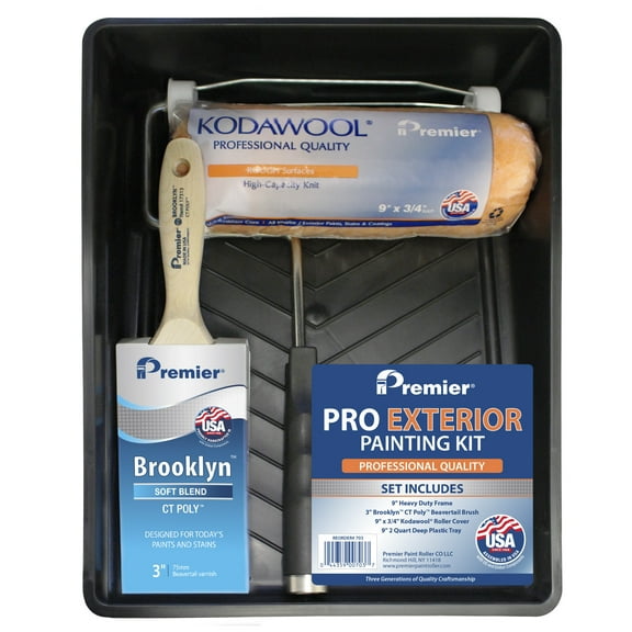 Premier Paint Roller 4-Piece Pro Exterior Painting Kit