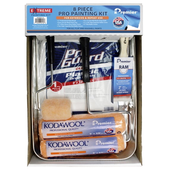 Premier Paint Roller 8-Piece Professional Painting Kit