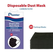 Premier Paint Roller Dust Face Mask 4-Layer Carbon Filter (Black) (25 Pack)