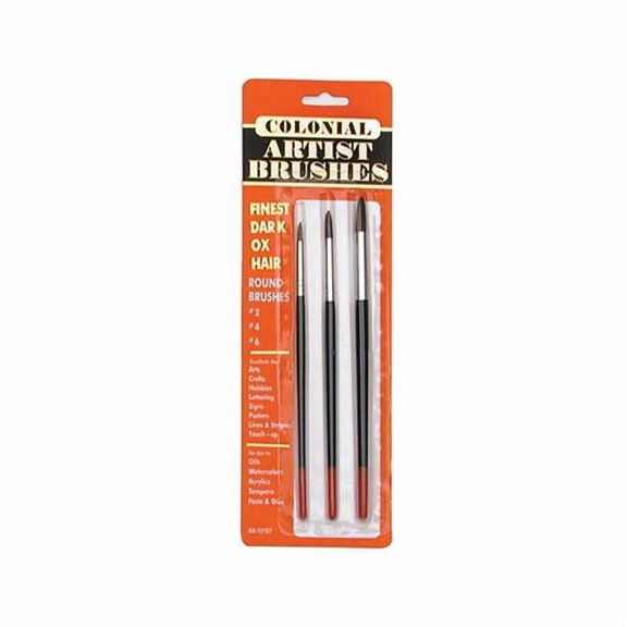 Premier Paint Roller Z Pro Ox-Hair Round Paintbrush - 3 Piece - Case of 12