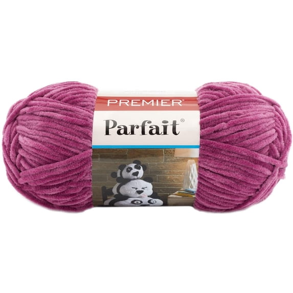 Premier Parfait 100% Polyester Chenille Soft Yarn for Knitting, Bulky #5